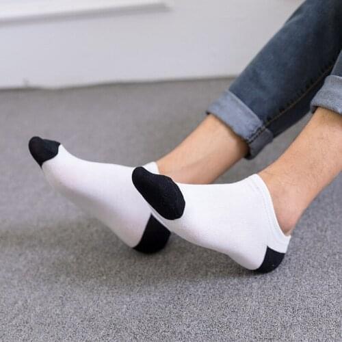 5 Pairs / Pack Mens Bamboo Fiber Socks Short High Quality New Casual Breatheable Anti-bacterial Men Ankle Socks Male 2021