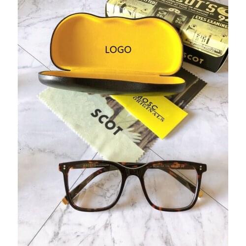 Big Square Optical Glasses Frame Men Women Johnny Depp Eyeglasses Top Quality Brand Vintage Acetate Frame Clean Lens With Box
