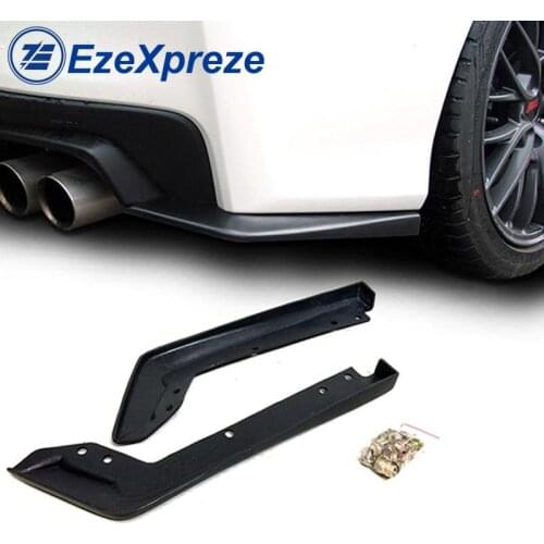 A Pair Car Rear Bumper Spat Valance Lip Splitters Guard for Subaru Impreza WRX Sti OE Style 2015 2016 2017 2018