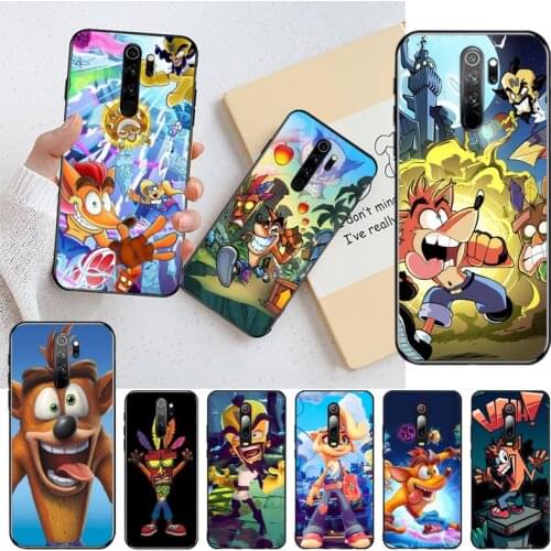 Hot Game Crash Bandicoot Phone Case for Redmi 9A 8A 7 6 6A Note 9 8 8T Pro Max Redmi 9 K20 K30 Pro
