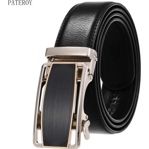 Top Quality Genuine Leather Belt for Men Jeans Automatic Buckle Fashion Luxury Designer Male Belts Men 2021 New Large Size 130cm