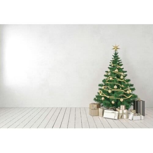 Christmas Decor Backdrop Christmas Tree Solid Wall Planks Background New Year Xmas Party Decor Newborn Portrait Photo Booth