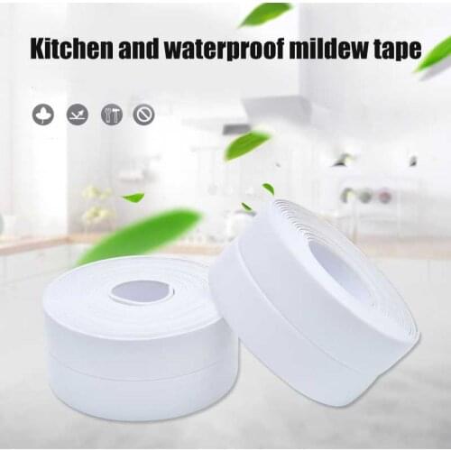 Self Adhesive Tape Bathtub Bathroom Shower Toilet Kitchen Wall Sealing Waterproof Mildewproof Tape Drop Shipping Cricut