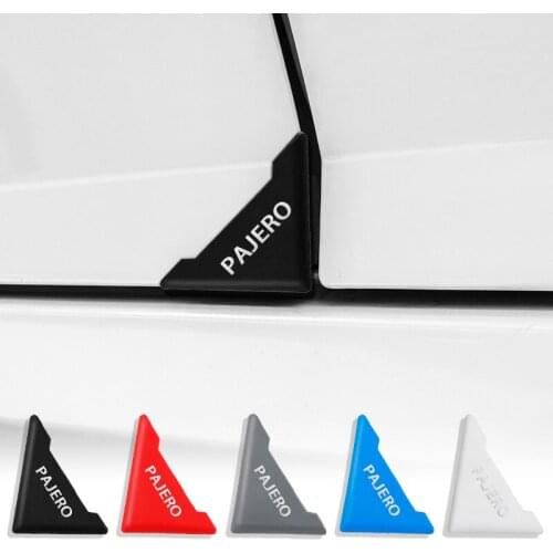 2 piece Silicone Car Door Corner Cover Bumper Crash Scratch Protector Anti-Scratch Crash Protection sticker Mitsubishi PAJERO