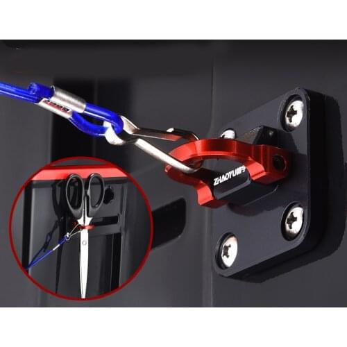 Folding Fishing Rod Lost Hook Hook Multi-Function Spring Rope Hook Hook Fishing Box Accessories Scissors Seat Fishing Gear