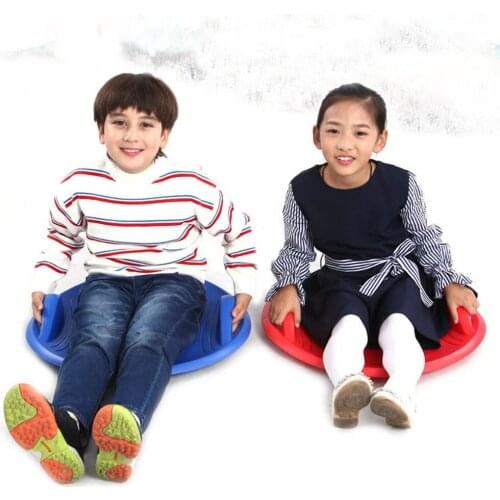 Snow Luge Snow Sled Thicken Plastic Sand Grass Equipment Travel Adult Accessories Slide Plate Winter Sledge Skiing Board