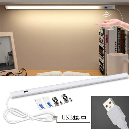 30 40 50cm PIR Motion Sensor Manual Scanning 5V USB LED Light Children Learning Bedroom Reading Ddesk Lamp Home Kitchen Wardrobe