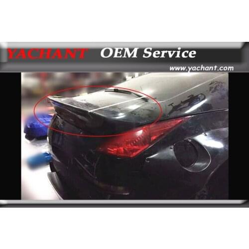 Car-Styling Carbon Fiber Rear Spoiler Fit For 2002-2008 350Z Z33 RB V2 Style Rear Trunk Spoiler Wing