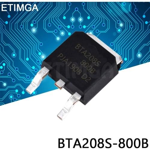 10PCS/LOT BTA208S-800B BTA208S800B TO-252 Transistor To252 Sot-252 Good Quanlity