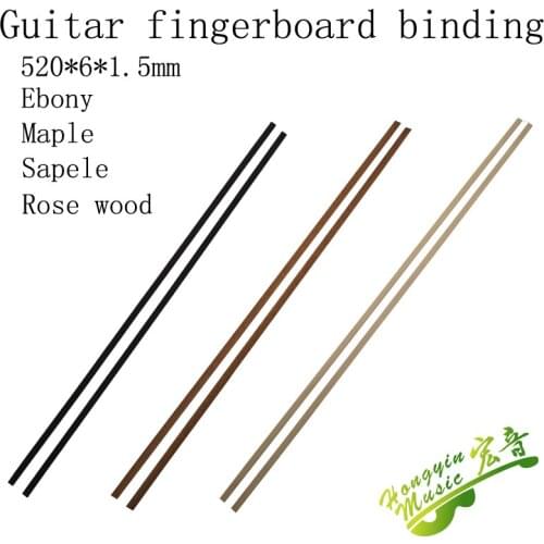 20 pcs Guitar fingerboard binding various solid wood materials for making guitar