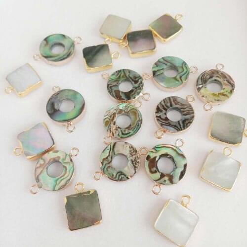 5 PCS /LOT 100% sea-shell pearl with big round or square shape,pendant with 2 hanger or 1 hanger,DIY PEARL BEADS-15 mm