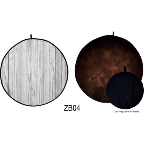 5X5ft Double-Sided Pop-Out Muslin Backdrop Matte Collapsible Background No wrinkle Photography Backdrops Carrying Case Included