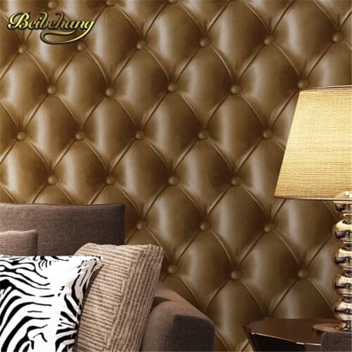 Beibehang Pune lifelike three-dimensional white soft bag full of shops wallpaper modern minimalist living room bedroom bedside