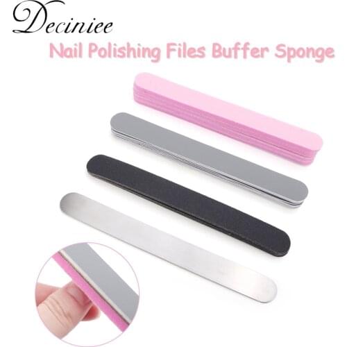 1PC Color Random Nail File Salon Nail Buffer File Cuticle Sandpaper Gel Polishing Pedicure Manicure Beauty Tool Nail Accessories