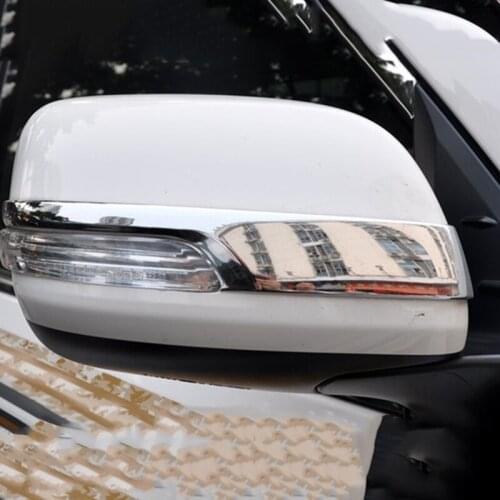 For Toyota Land Cuiser 200 2012 - 2018 Exterior Decoration Car Styling Chrome Door Rearview Mirror Trim Cover Sticker