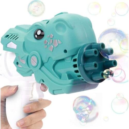 Electric Shark Automatic Bubble Maker Gun Bubble Machine Dinosaur Electric Cartoon Bubble Blower for Kids