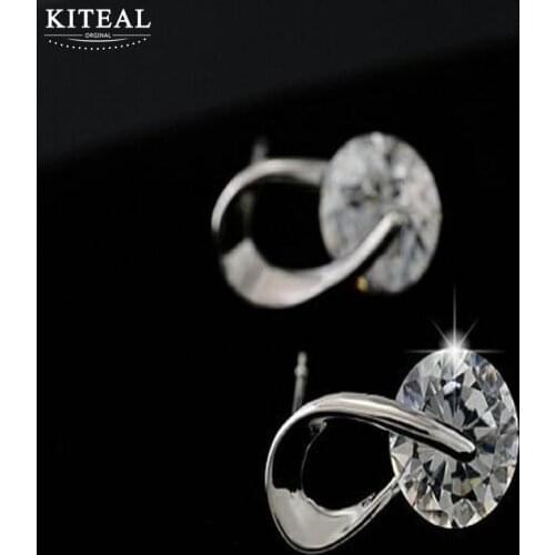 KITEAL New Sale Goddess earring 9-shaped zircon earrings round zircon pendientes to us bear oso