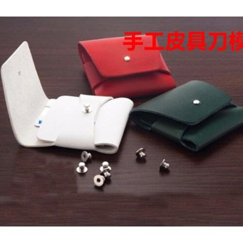 Leather craft template cutter 10x10cm folded small bag casecutting knife mould leather hole punches tool deri el aletleri