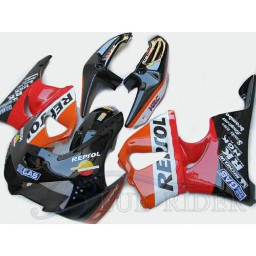 Motorcycle ABS Plastic Fairing Kits For HONDA CBR900RR 919 98 99 CBR919RR 1998 1999 red black white repsol bodyworks