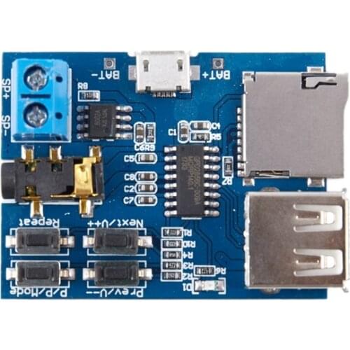 Mp3 lossless decoder board comes with amplifier mp3 decoder TF card U disk decoder player