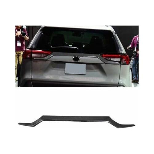 Carbon Fiber Rear Door Trunk Lid Stripe Cover Trim For Toyota RAV4 2019-2021