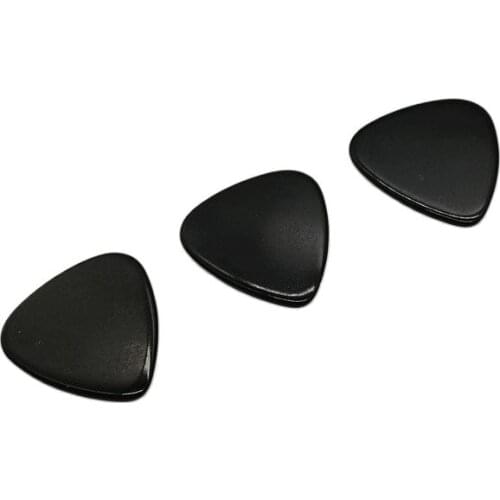 100pcs Solid Black Celluloid Material Guitar Picks without printing Plectrum Musical Instrument
