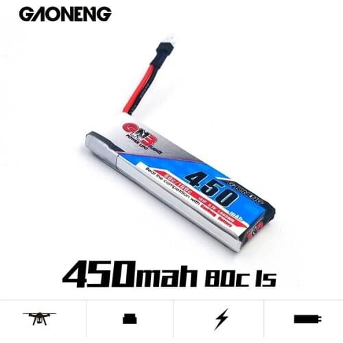 Origonal Gaoneng GNB 1S 3.7v 450mAh 80C/160C HV Lipo Battery For RC Quadcopter FPV Racing Drone Battery