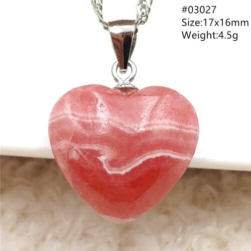 Genuine Natural Red Ice Rhodochrosite Water Drop Stone Pendant Gemstone Clear Bead Women Men Love Reiki Necklace AAAAA