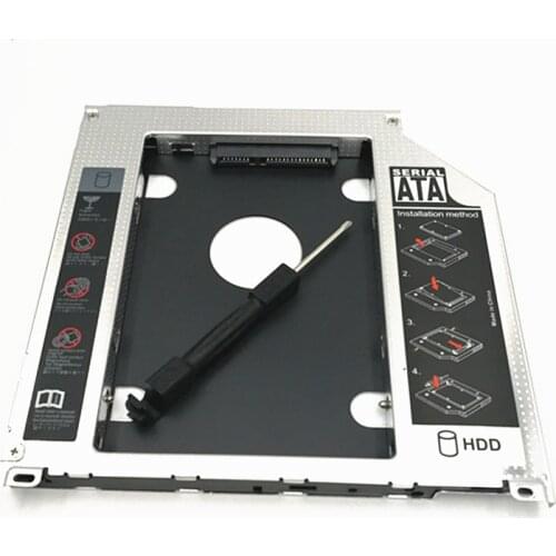 New Caddy expand memory storage for Apple Macbook Pro 2nd HDD Hard Drive Caddy Module Tray SATA 9.5mm Free Shipping