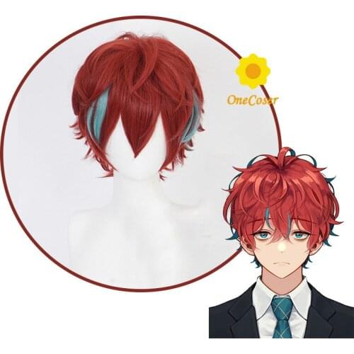 Division Rap Battle Hypnosis MIC DRB Doppo Kannonzaka Cosplay Short Wig Heat-resistant Fiber Hair + Wig Cap Party Role Play