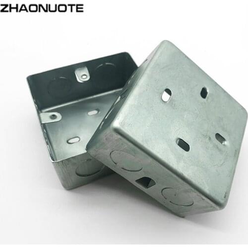 Type 86 Iron Surface Mounted Bottom Box CK Line Box Iron Galvanized 86*86*40mm Metal Junction Box