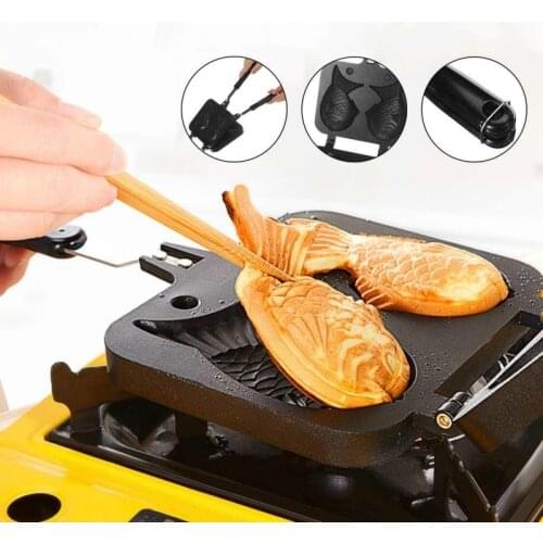 Japanese Fish-Shaped Bakeware Bread Pan Maker 2 Cast Home Cake Tools