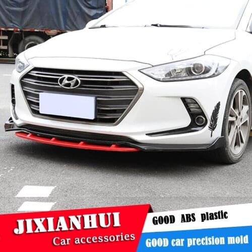 For Elantra Body kit spoiler 2016-2018 For Hyundai Elantra SC ABS Rear lip rear spoiler front Bumper Diffuser Bumpers Protector
