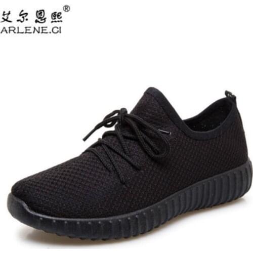 2019 Women Sneakers Air Mesh Light Soft Female Sock Knitted Running Shoes Slip On Ladies Flat Shoes Footwear Plus Size 35-41