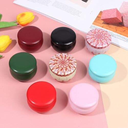 1 Pc 4.1×6.2CM Metal DIY Candle Tin Jars Holder Storage Case For Coffee Tea Spices Party Sweets Gift