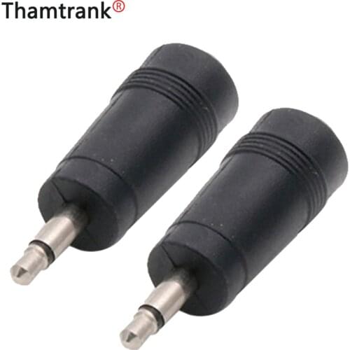 10pcs MONO 3.5mm Jack Male Plug to DC Power Connector 5.5x2.1mm Female Jack Socket Adapter Plastic adaptor converter