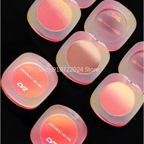 3 Color Gradient Blush Trimming Plate Dirty Tea Pink Not Easy To Fly Powder Warm Color Blush Natural Nude Makeup Free Shipping
