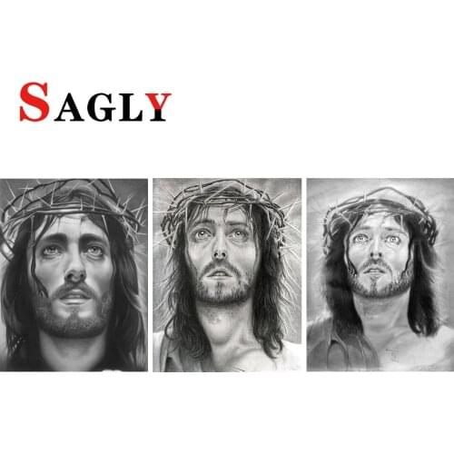5D DIY Diamond Painting Jesus Religion Christianity Full Square/Round Diamond Embroidery Cross Stitch Kit Home Decoration Gift