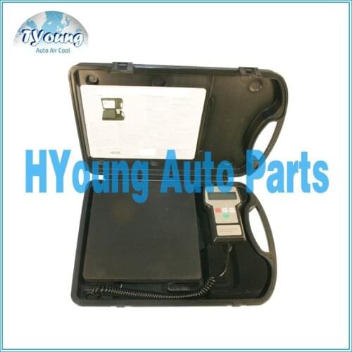 Auto air system filling electrons Electronic scale for refrigerant, LCD display / Max 100 kg and accuracy of +/-0,5% Reading