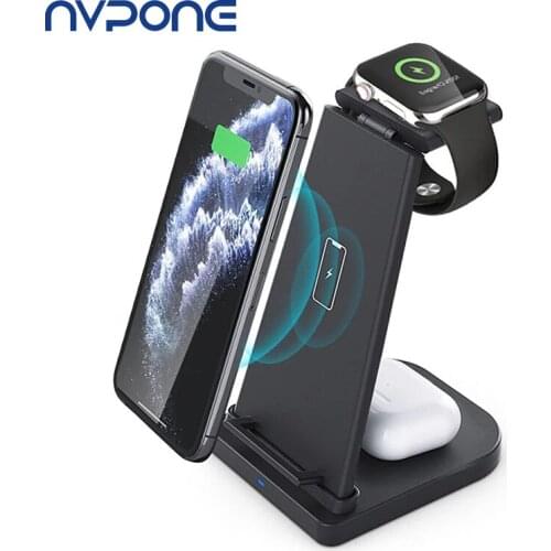 15W Fast Charger 3 In 1 Wireless Charger For iPhone 12 pro 11 X XS XR 8 Charging Dock Stand For Apple Watch 5 4 3 2 Airpods Pro