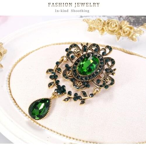 Teardrop Brooch with Rhinestone Elegant Simple Charming Suit for Women for Wedding Party Daily Life LXH
