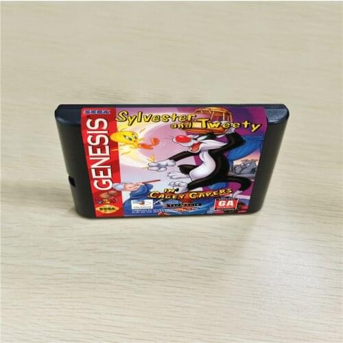 Sylvester and Tweety in Cagey Capers - 16 bit MD Games Cartridge For MegaDrive Genesis console