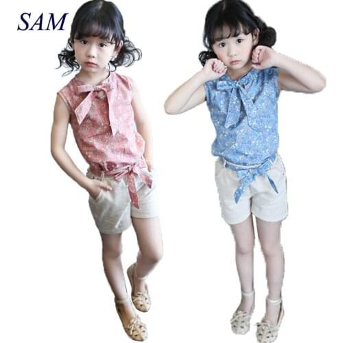 Baby Girl Clothes Fashion Cartoon Girls Summer Set Clothes Baby Suits Kids T Shirt +Pants Children Clothing Set