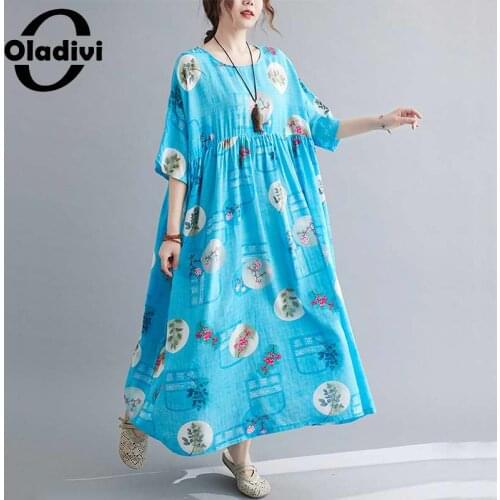 Цветочные летние платья Oladivi China At AliExpress