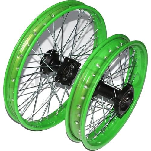 Front 1.4x17 rear 1.85x14 inch aluminum alloy wheels with CNC hubs, suitable for TY150CC dirt pit bicycle and motorcycle wheels