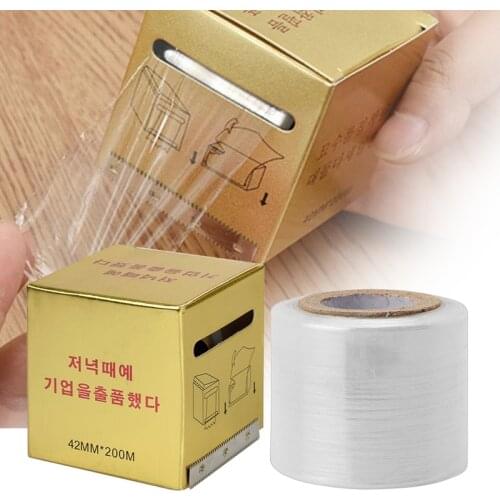 1 Roll Microblading Tattoo Clear Plastic Wrap Preservative Film for Permanent Makeup Tattoo Eyebrow 4.2cm*200m Tattoo Accessory