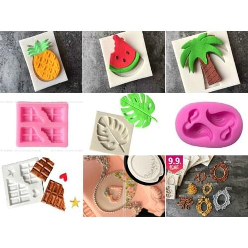 Embossed silicone mould / fondant chocolate mold / retro border photo frame DIY