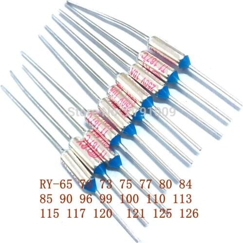 TF Temperature Fuse RY-100 Degree 10A250V Metal Shell Thermal Protector Temperature Switch RY 70 84C 85 99 113C 110C 115 117 120