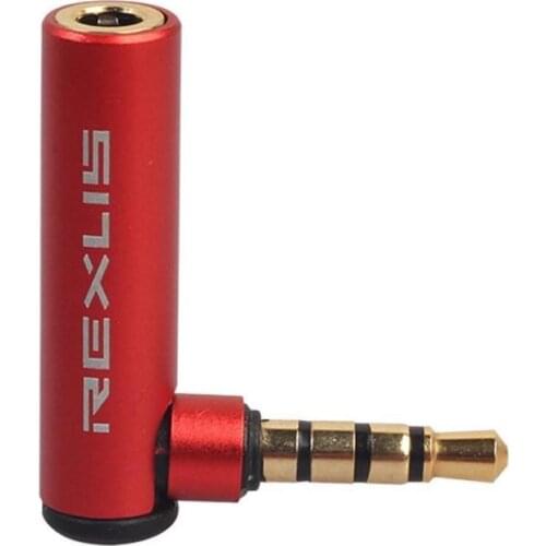 3.5mm Angled Adapter Converter Male To Female 90 Degree Right Headphone Audio Microphone Jack Stereo Plug Connector