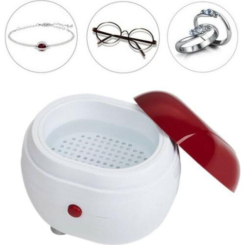 Ultrasonic Mini Cleaner Gold Silver Jewelry Necklace Rings Watches Coins Cleanning Tools